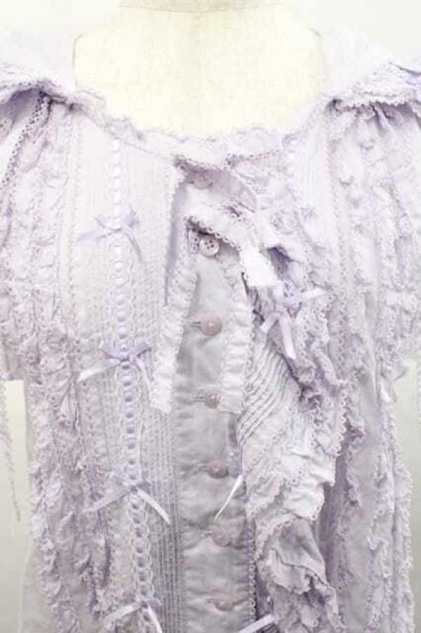 画像3: PINK HOUSE / うさぎの耳フード付きベストブラウス  ラベンダー I-25-12-09-014-LO-BL-SA-ZI (3)