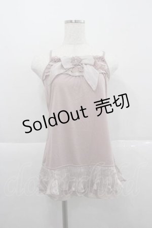 画像: axes femme / ラメBIGリボンキャミ  アワピンク I-25-12-09-002-AX-TO-SA-ZI