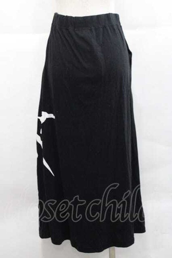 画像2: KRY CLOTHING / 「MARMAID」スカート  黒Ｘ白 I-25-12-09-075-EL-SK-SA-ZI (2)