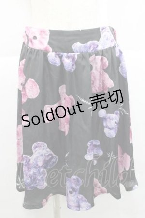 画像: TRAVAS TOKYO / ベア柄スカート  黒ＸピンクＸパープル I-25-12-09-077-PU-SK-SA-ZI