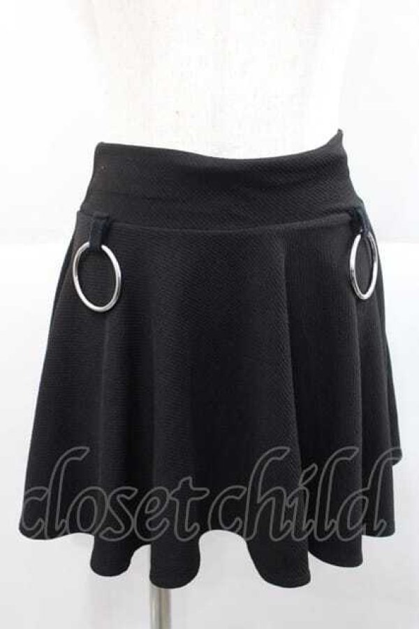 画像1: KRY CLOTHING / 「MIESOUDEMIENAI3」スカート  黒Ｘシルバー I-25-12-09-078-EL-SK-SA-ZI (1)