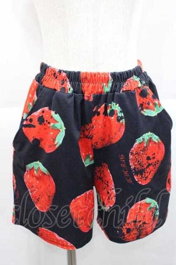 画像1: ACDC RAG / イチゴショーパン  ブラック×レッド I-25-12-09-079-PU-PA-SA-ZI (1)