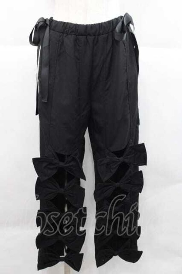 HEIHEI / リボンパンツ 黒 I-25-12-09-083-PU-PA-SA-ZI - closet child