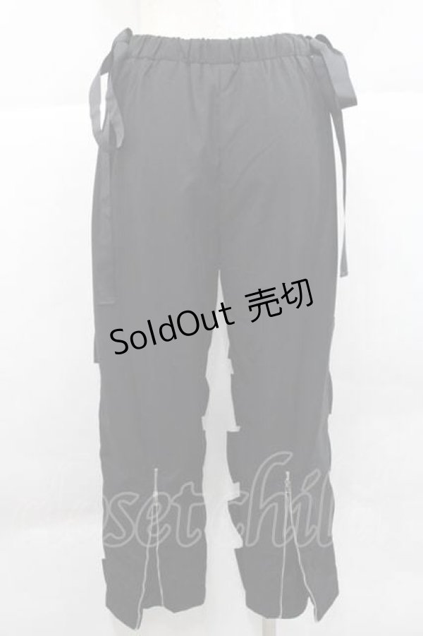 画像2: HEIHEI / リボンパンツ  黒 I-25-12-09-083-PU-PA-SA-ZI (2)