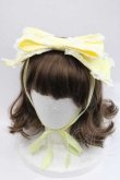 画像1: Angelic Pretty / Dollyヒロインリボンヘッドドレス  イエロー I-25-12-09-095-AP-AC-SA-ZI (1)