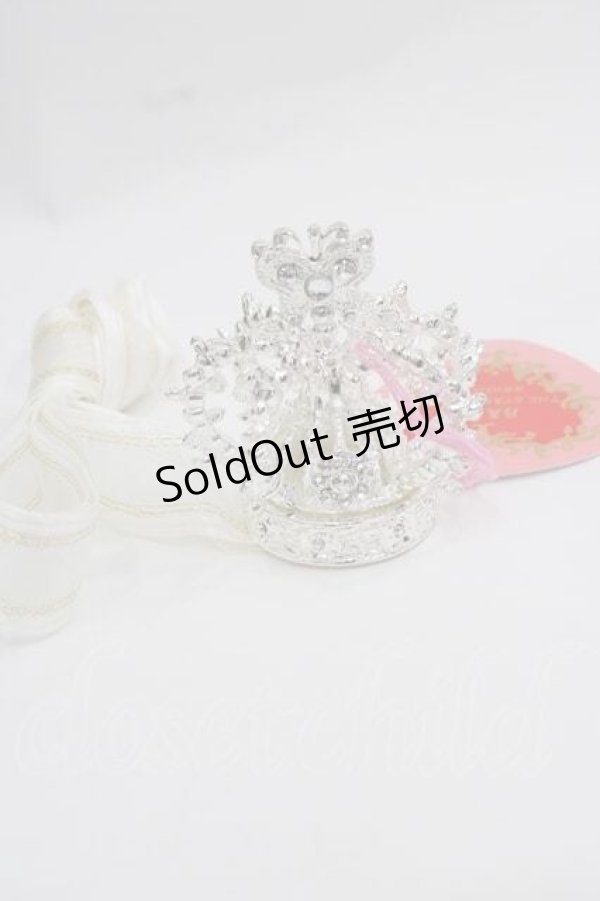 画像1: BABY,THE STARS SHINE BRIGHT / 蝶々王冠ヘッドドレス  シルバーＸ白 I-25-12-09-099-BA-AC-SA-ZI (1)