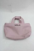 画像1: MILK / ノベルティミニバッグ  ピンク×ブラック I-25-12-09-101-ML-ZA-SA-ZI (1)
