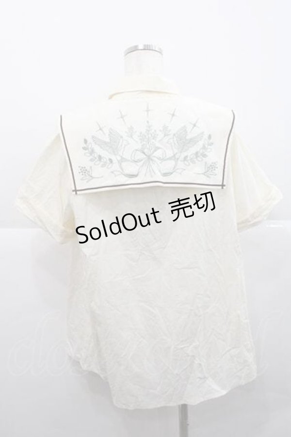 画像2: Hoshibako Works / カナリアの唄　ビッグスカーフブラウス  生成 I-25-12-09-017-LO-BL-SA-ZI (2)