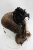 画像1: GOTHPUNKその他(買取対象外) / 羽根薔薇ミニハット  黒 I-25-12-09-102-PU-AC-SA-ZI (1)