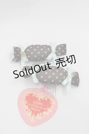画像: BABY,THE STARS SHINE BRIGHT / MY ANNIVERSARYドットキャンディリボンコーム  チョコＸミント I-25-12-09-105-BA-AC-SA-ZI