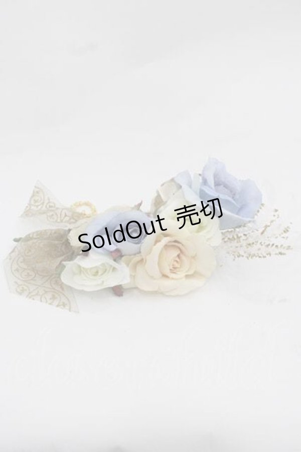 画像1: BABY,THE STARS SHINE BRIGHT / Papillonnage en eclats ローズブーケコーム  ゴールドＸ青 I-25-12-09-121-BA-AC-SA-ZI (1)