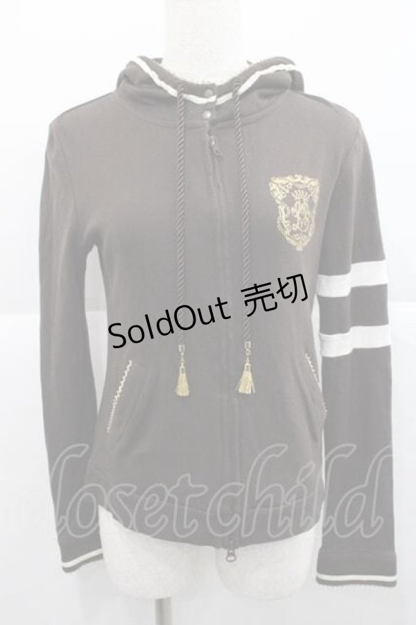 画像1: Angelic Pretty / Loyaltyエンブレムプリントパーカ  ブラウン I-25-12-09-020-AP-TO-SA-ZI (1)