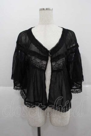 画像: axes femme / 20th/レース使いケープ  ブラック I-25-12-09-004-AX-TO-SA-ZI