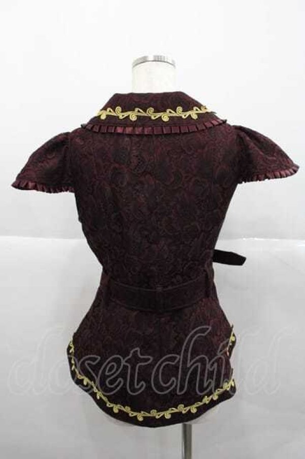 画像2: ALICE and the PIRATES / ねずみの王様Gualtiero エシャルプ付きベスト  ボルドー I-25-12-09-022-PA-JA-SA-ZI (2)