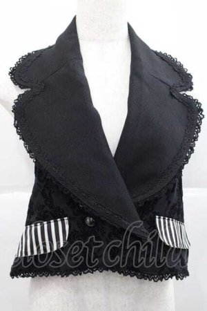 画像: ALICE and the PIRATES / Doll Coppeliaショートベスト  ブラック I-25-12-09-023-PA-JA-SA-ZI