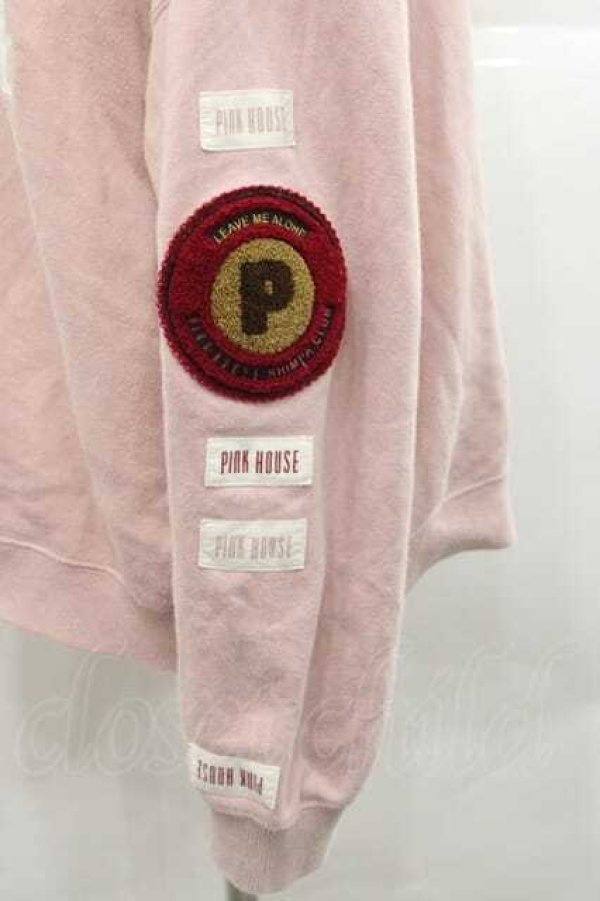 画像3: PINK HOUSE / ワッペンロゴトレーナー  ピンク I-25-12-09-024-LO-TO-SA-ZI (3)
