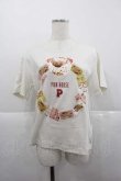 画像1: PINK HOUSE / Flower Picnicプリントアップリケカットソー  アイボリー I-25-12-09-005-LO-TS-SA-ZT219 (1)