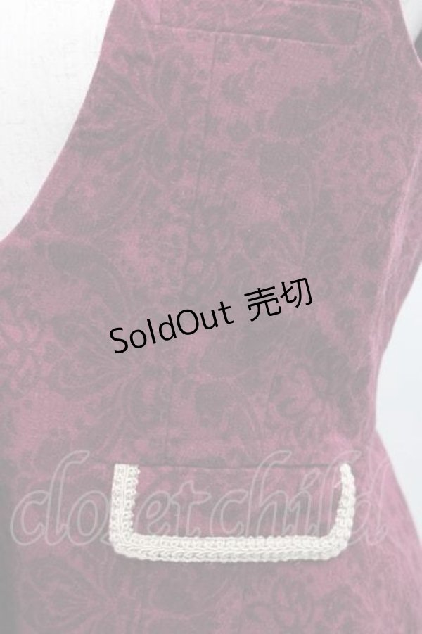 画像3: metamorphose / Dim Lightベスト  ボルドー I-25-12-09-025-ME-TO-SA-ZI (3)