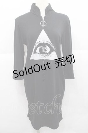 画像: SEX POT ReVeNGe / A DARK SIDEチャイナカットソー M 黒Ｘ白 I-25-12-09-026-SP-TO-SA-ZI