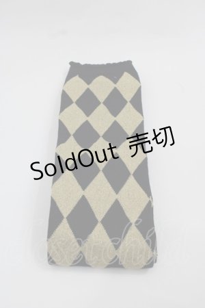 画像: BABY,THE STARS SHINE BRIGHT / ON ダイヤ柄オーバーニー  黒Ｘゴールド I-25-12-13-004-BA-ZA-SA-ZI