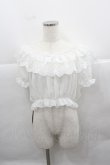 画像1: lolitimes（海外ロリータブランド） / 半袖シースルートップス  白 I-25-12-13-043-LO-TO-SA-ZI (1)