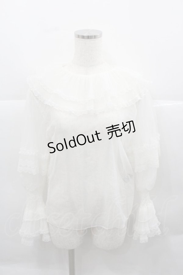 画像1: Faye Faye design（海外ロリータブランド） / シースルートップス  アイボリー I-25-12-13-044-LO-TO-SA-ZI (1)