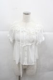 画像1: ALICE and the PIRATES / リボンリボンベビードールブラウス  白 I-25-12-13-046-PA-BL-SA-ZI (1)