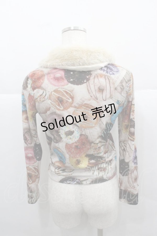 画像2: MILK / DONUTカーディガン  チョコクリームベースＸチョコ I-25-12-13-051-ML-TO-SA-ZI (2)