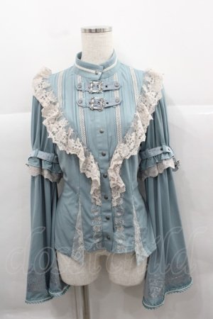 画像: Ozz oneste / Celebration of Rose バックル2WAYブラウス  グリーン I-25-12-13-052-OO-TO-SA-ZI