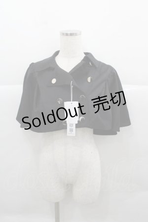 画像: CATCOCOON(海外ロリータブランド) / フロントボタンケープ S 黒 I-25-12-13-055-LO-JA-SA-ZI