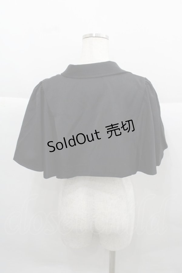 画像2: CATCOCOON(海外ロリータブランド) / フロントボタンケープ S 黒 I-25-12-13-055-LO-JA-SA-ZI (2)