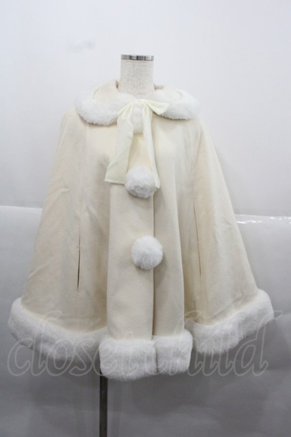 画像1: Angelic Pretty / クレールケープ アイボリーｘ白 I-25-12-13-059-AP-JA-SA-ZI (1)
