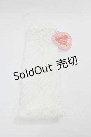 画像: BABY,THE STARS SHINE BRIGHT / レーシィレースアップソックス  白 I-25-12-13-006-BA-ZA-SA-ZI