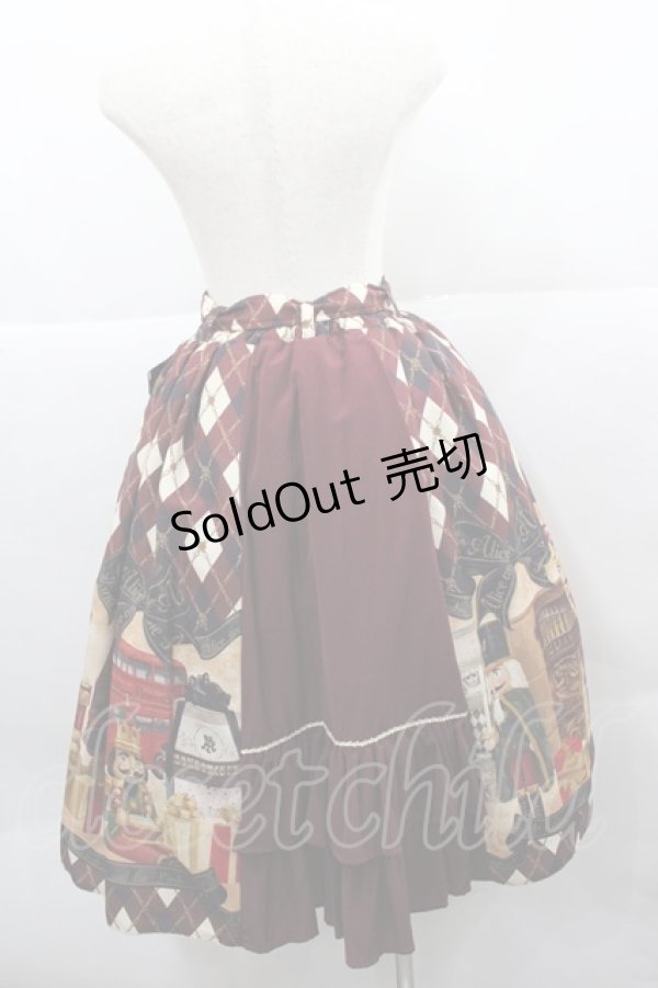 画像2: ALICE and the PIRATES / Nostalgic Gift〜くるみ割り人形と大切な想い出〜ロングスカート  ボルドー I-25-12-13-062-PA-SK-SA-ZI (2)