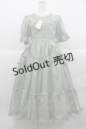 画像: Chalmiere / フリルロングワンピース M グリーン I-25-12-13-079-LO-OP-SA-ZI