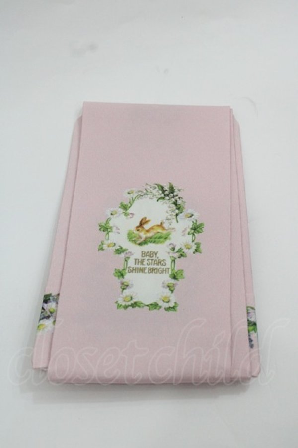 画像2: BABY,THE STARS SHINE BRIGHT / Happy Easter〜Easter Bunny’s Spring Garden〜柄オーバーニーソックス  ピンク I-25-12-13-008-BA-ZA-SA-ZI (2)