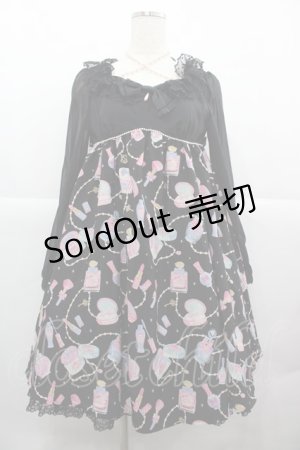 画像: Angelic Pretty / Dreamy Girlワンピース  黒 I-25-12-13-088-AP-OP-SA-ZI