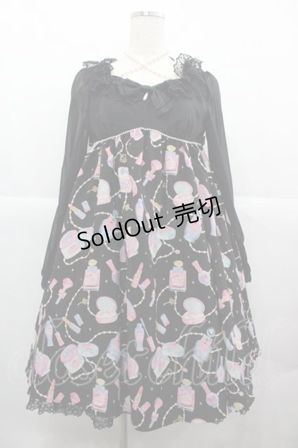 画像1: Angelic Pretty / Dreamy Girlワンピース  黒 I-25-12-13-088-AP-OP-SA-ZI (1)