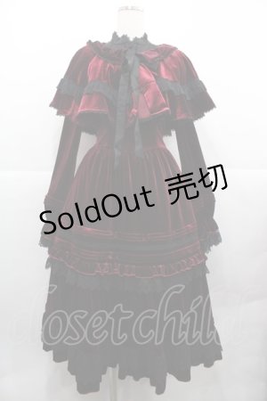 画像: Hoshibako Works / Rozen Maiden x HoshibakoWorks 真紅ケープ付きワンピース  ワイン I-25-12-13-092-LO-OP-SA-ZI