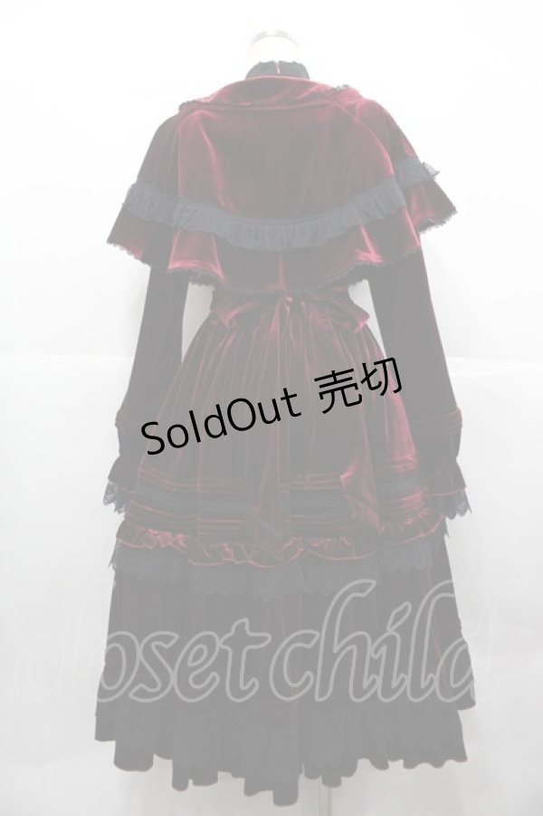 画像2: Hoshibako Works / Rozen Maiden x HoshibakoWorks 真紅ケープ付きワンピース  ワイン I-25-12-13-092-LO-OP-SA-ZI (2)