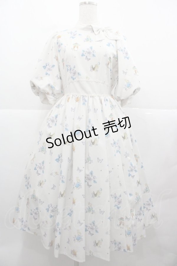 画像1: Innocent World / ピーターラビット小花レースワンピース M キナリ×キナリ I-25-12-13-097-IW-OP-SA-ZI (1)