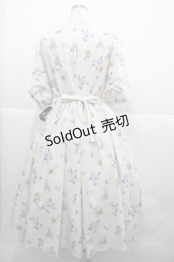 画像2: Innocent World / ピーターラビット小花レースワンピース M キナリ×キナリ I-25-12-13-097-IW-OP-SA-ZI (2)