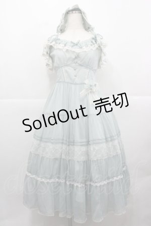 画像: Chris house lolita(海外ロリータブランド) / ラメストライプ&レースジャンパースカート M ミント I-25-12-13-098-LO-OP-SA-ZI