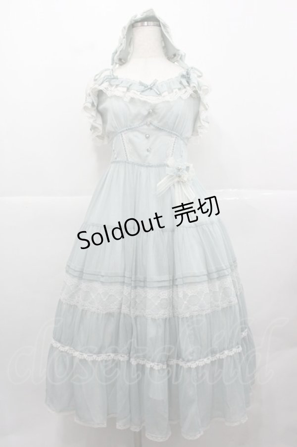 画像1: Chris house lolita(海外ロリータブランド) / ラメストライプ&レースジャンパースカート M ミント I-25-12-13-098-LO-OP-SA-ZI (1)