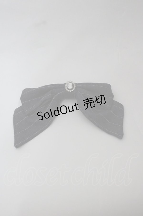 画像3: MISS POINT（海外ロリータブランド） / ストライプ長袖ワンピース  グレーＸ白 I-25-12-13-099-LO-OP-SA-ZI (3)