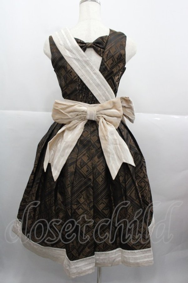 画像2: PINK -UP LOLITA(海外ロリータブランド) / チョコレート柄ジャンパースカート  ブラウン I-25-12-13-104-LO-OP-SA-ZI (2)