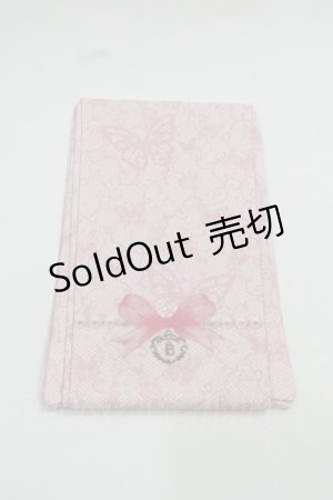 画像: BABY,THE STARS SHINE BRIGHT / Papillonnage en eclatsプリントオーバーニーソックス  ピンク I-25-12-13-012-BA-ZA-SA-ZI