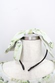 画像3: Forest Wardrobe 森林衣樹(海外ロリータブランド) / フラワーブーケ総柄半袖ワンピース&リボンカチューシャセット M グリーン I-25-12-13-117-LO-OP-SA-ZI (3)