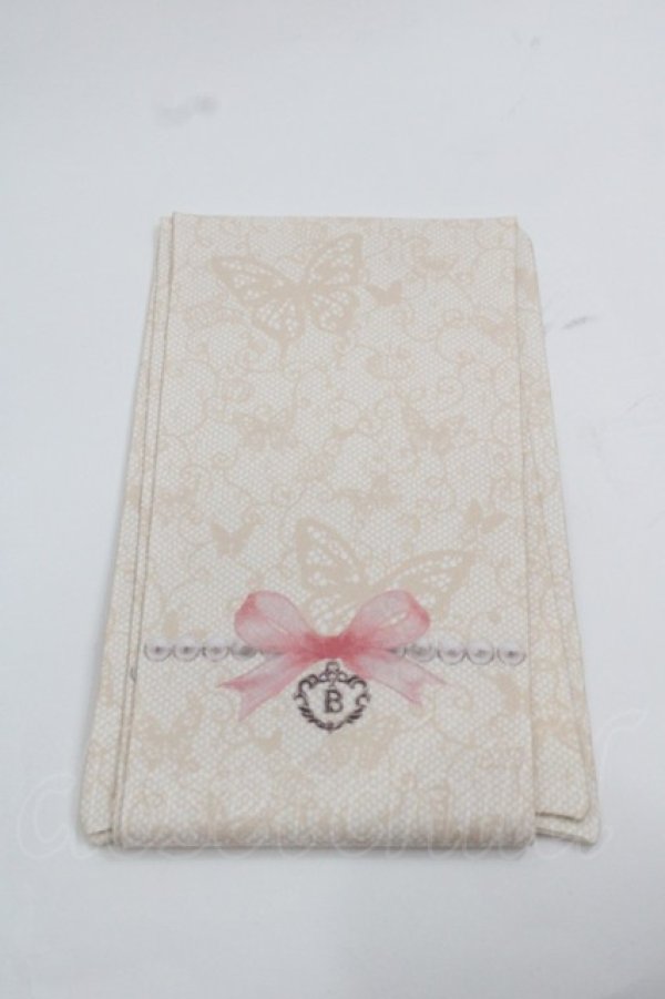 画像1: BABY,THE STARS SHINE BRIGHT / Papillonnage en eclatsプリントオーバーニーソックス  アイボリー I-25-12-13-013-BA-ZA-SA-ZI (1)