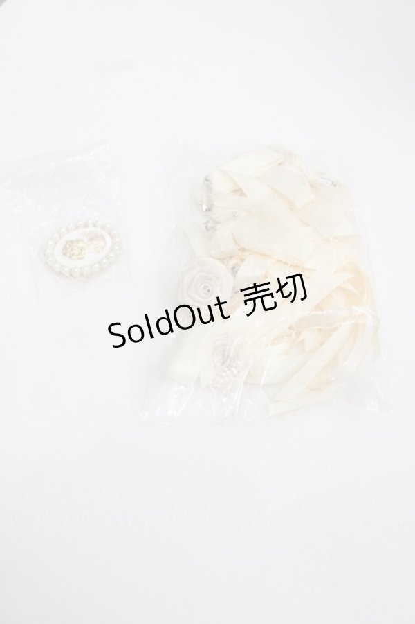 画像3: Alice Girl（海外ロリータブランド） / 薔薇リボン刺繍レース半袖ワンピースセット S 生成り I-25-12-13-120-LO-TO-SA-ZI (3)